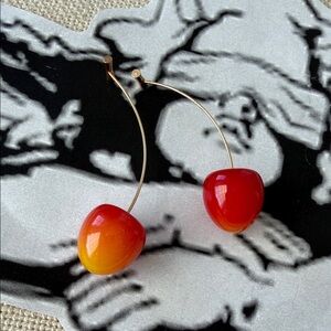 Anthro 🍒 Hoop Earrings